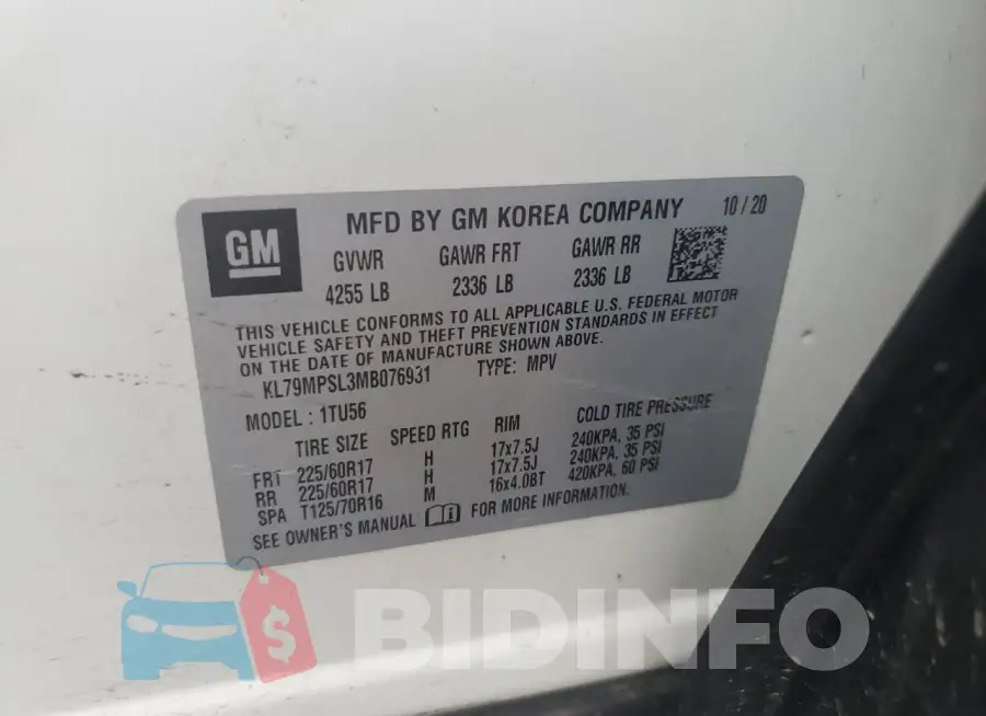 KL79MPSL3MB076931 Photo# 13