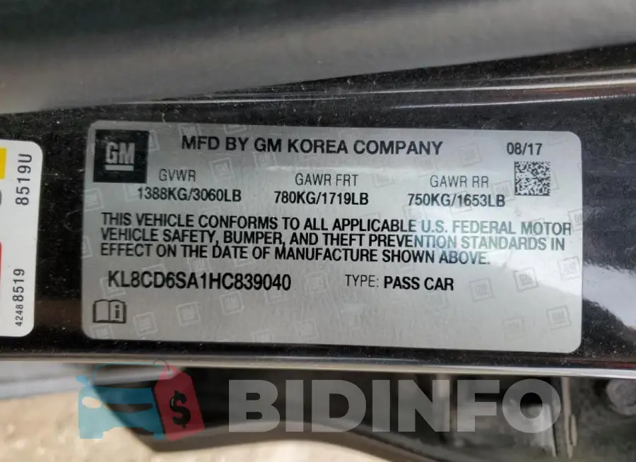 KL8CD6SA1HC839040 Photo# 12