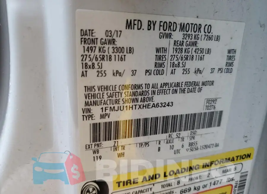 1FMJU1HTXHEA63243 Photo# 12
