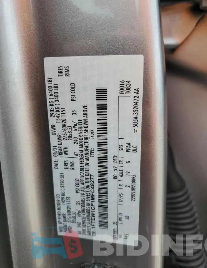 1FTEW1CP1MFC48277 Photo# 12