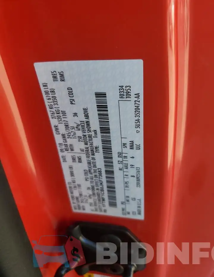 1FTMF1CB0JKF73683 Photo# 12
