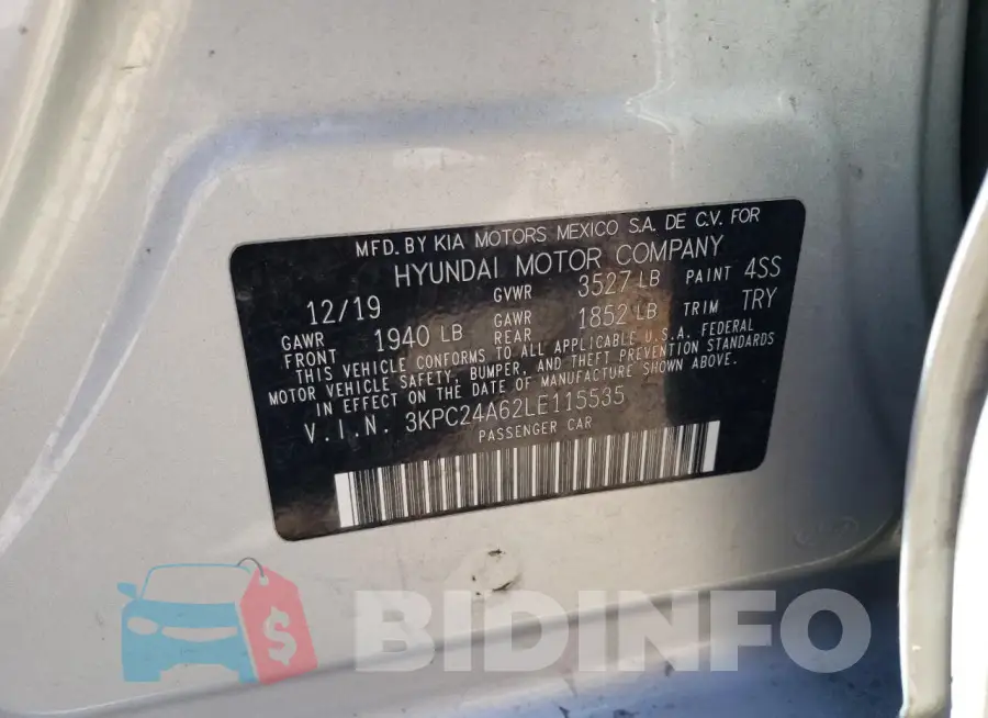 3KPC24A62LE115535 Photo# 13