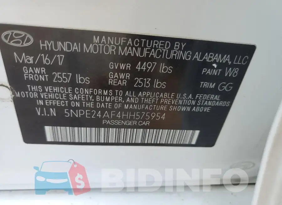 5NPE24AF4HH575954 Photo# 12