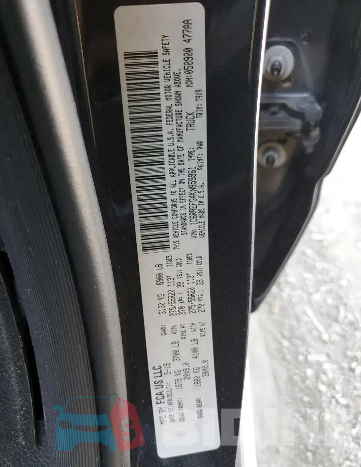 1C6RREFG4KN859961 Photo# 12