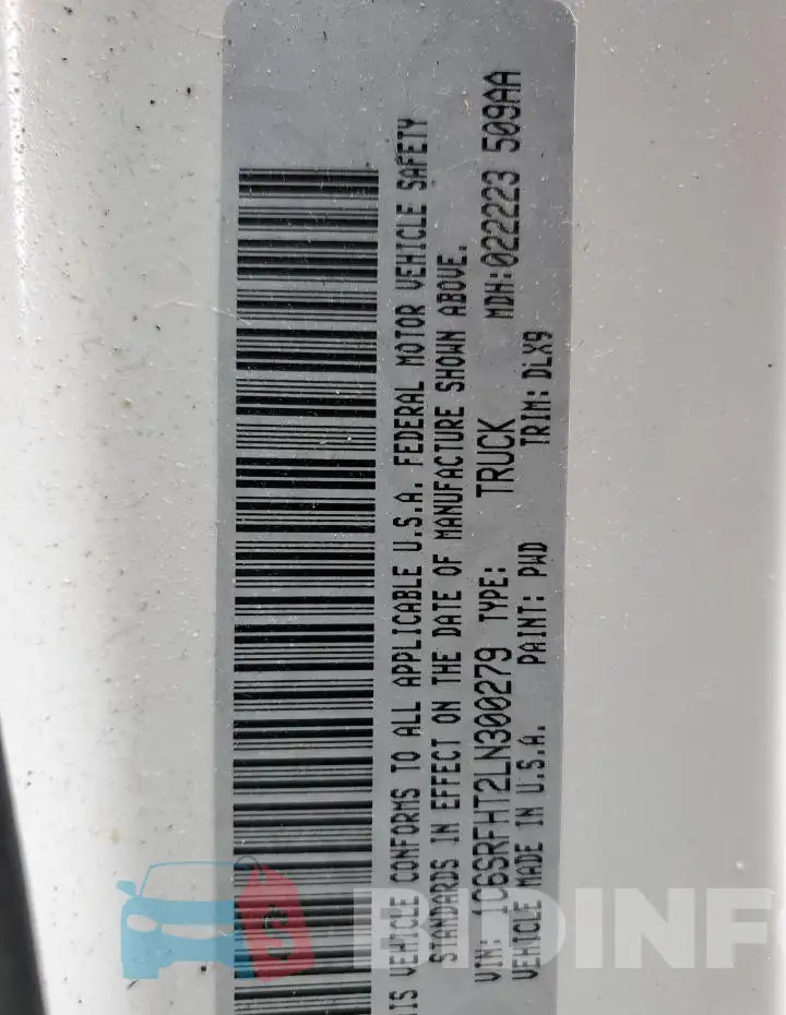 1C6SRFHT2LN300279 Photo# 12