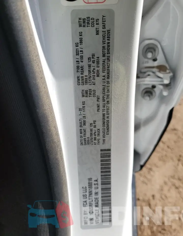 1C6SRFLT7NN188816 Photo# 12