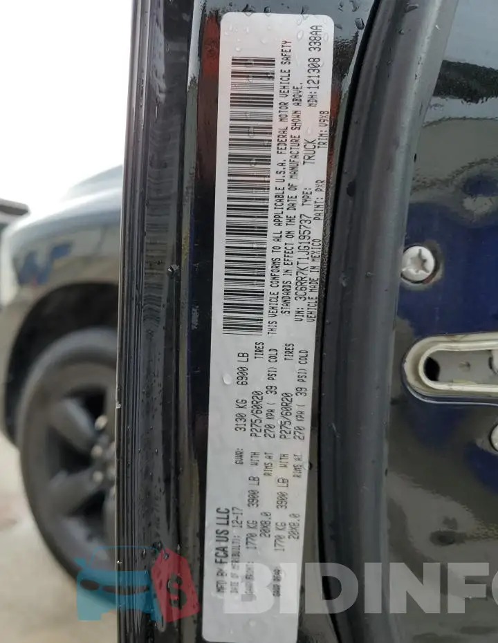 3C6RR7KT1JG195737 Photo# 12