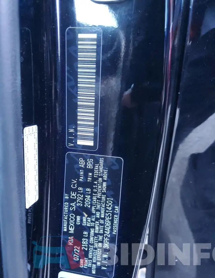 3KPF24AD6PE514501 Photo# 12