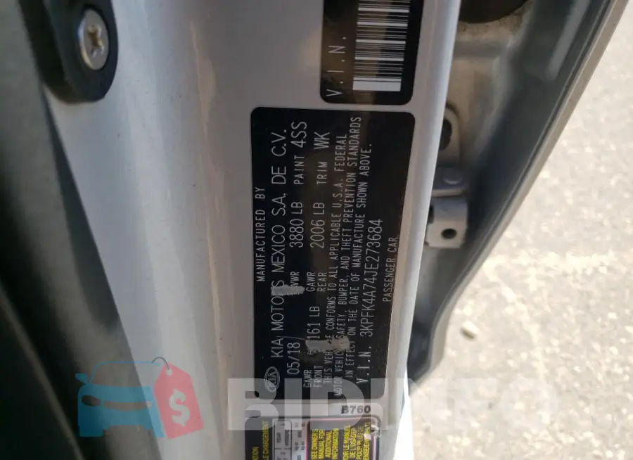 3KPFK4A74JE273684 Photo# 13