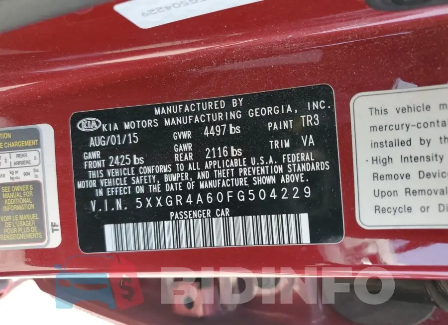 5XXGR4A60FG504229 Photo# 12