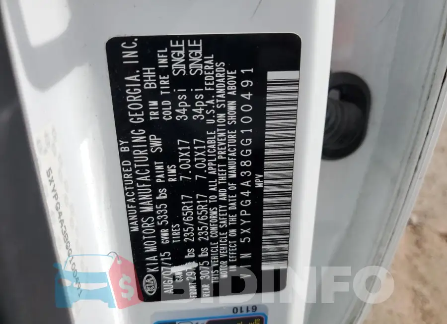 5XYPG4A38GG100491 Photo# 13