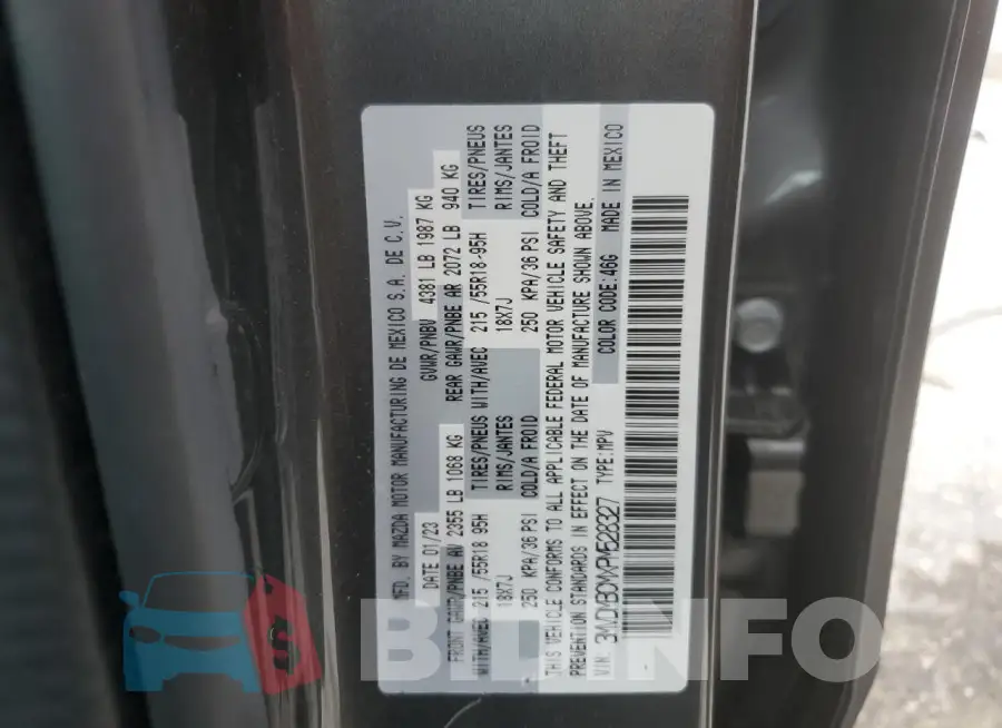 3MVDMBCMXPM528327 Photo# 14