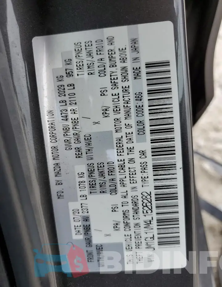JM1GL1VM4L1526282 Photo# 12