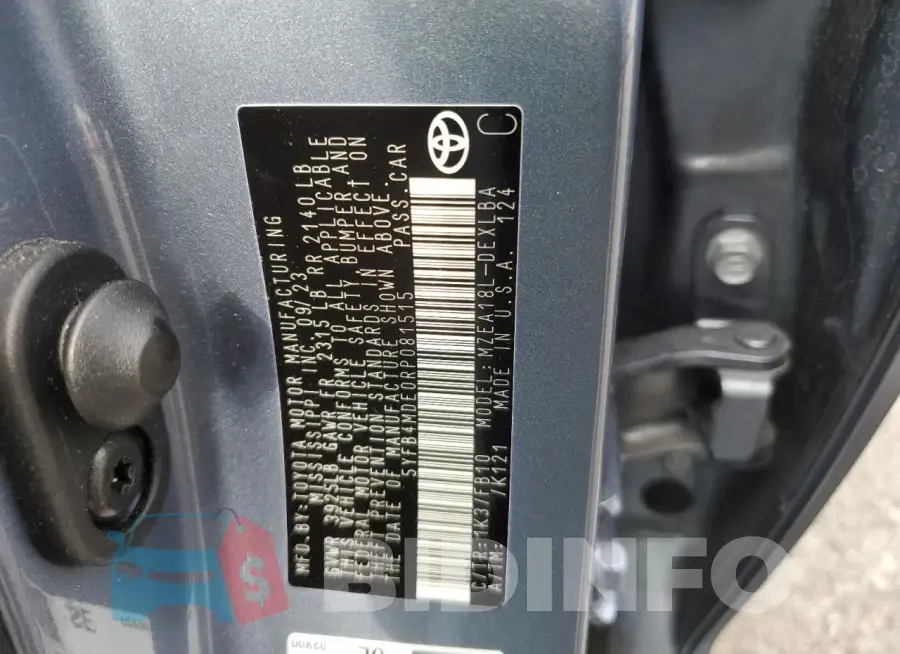 5YFB4MDE0RP081515 Photo# 12