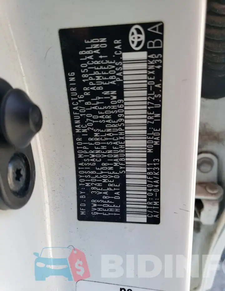 5YFBURHEXHP599069 Photo# 13