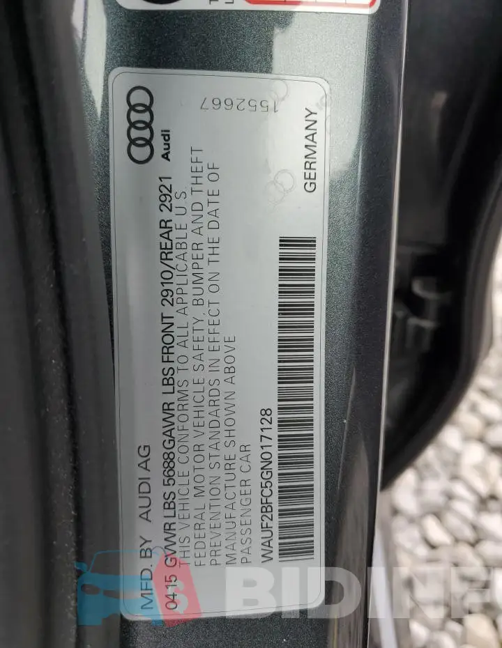 WAUF2BFC5GN017128 Photo# 12