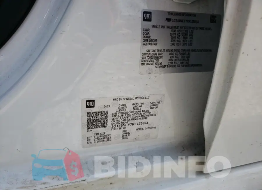1GT49NEY7RF125834 Photo# 13