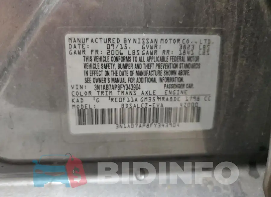 3N1AB7AP8FY343904 Photo# 12