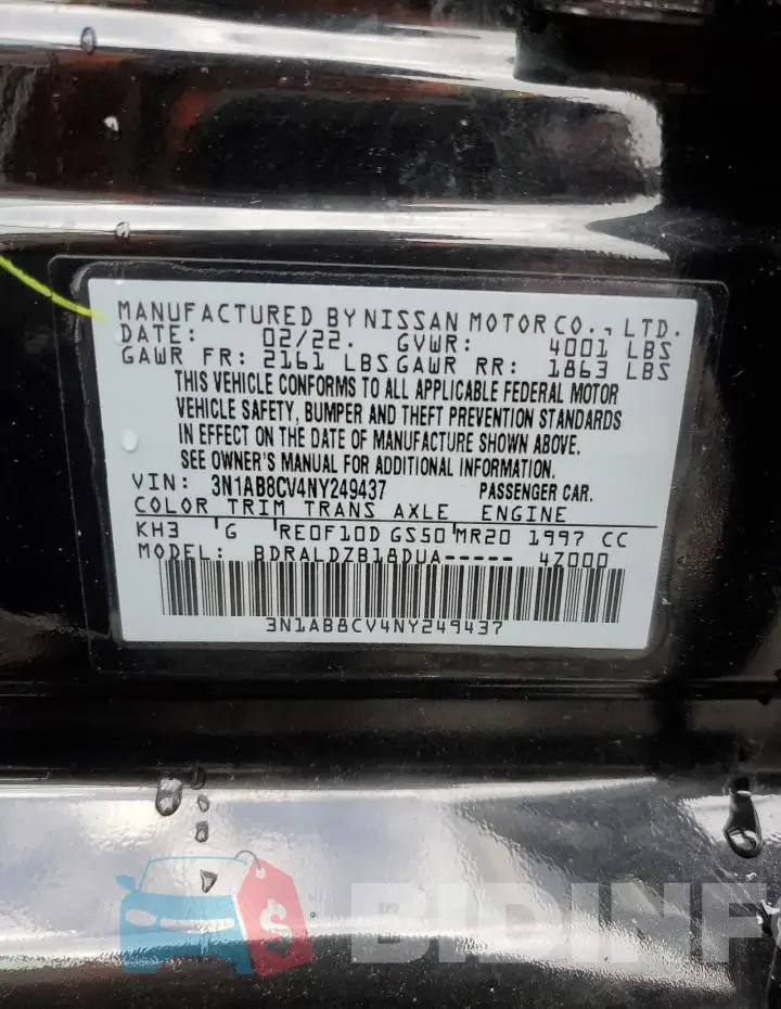 3N1AB8CV4NY249437 Photo# 12