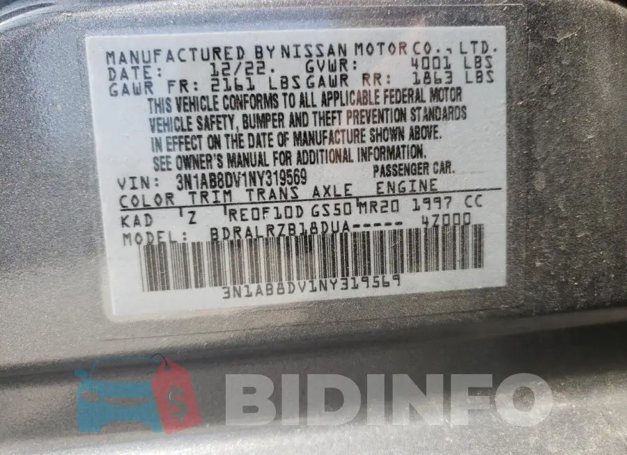 3N1AB8DV1NY319569 Photo# 12
