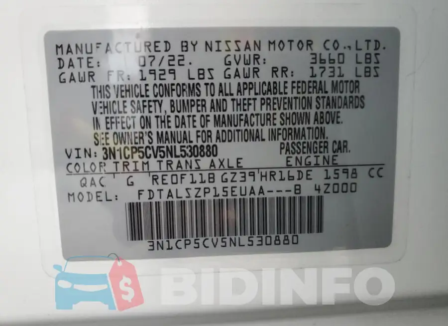 3N1CP5CV5NL530880 Photo# 12