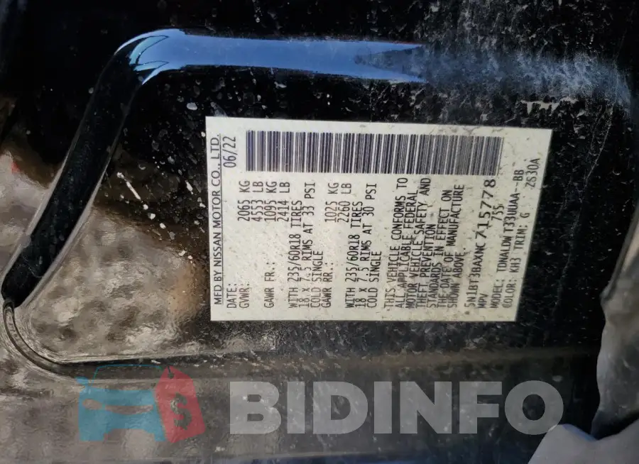 5N1BT3BAXNC715778 Photo# 12