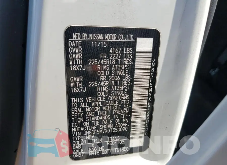 JN8DF5MVXGT350090 Photo# 13