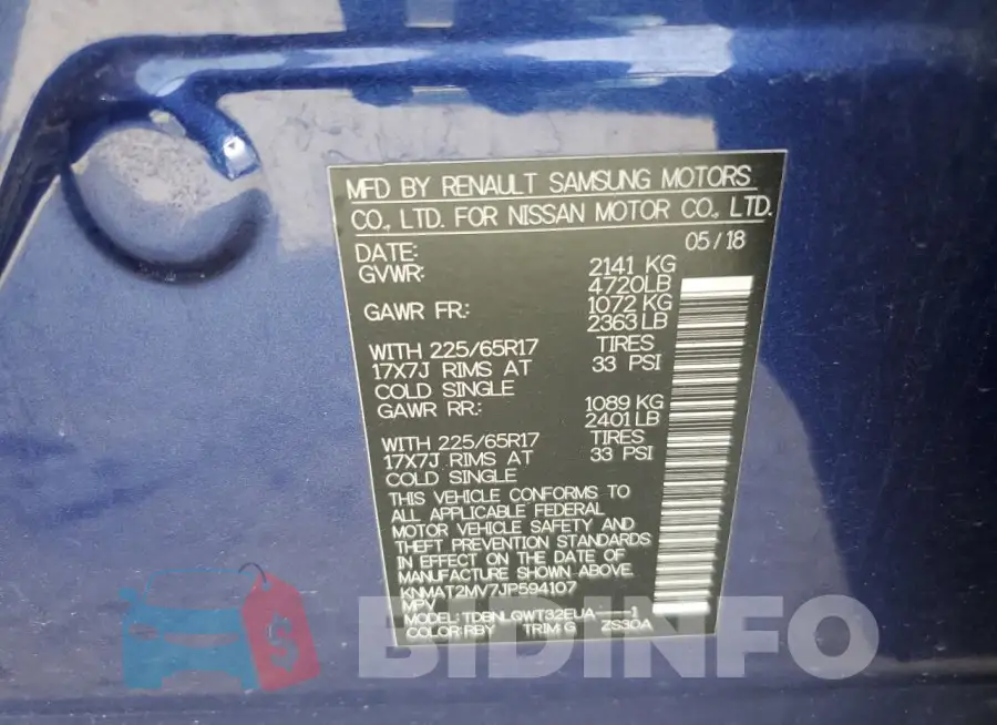 KNMAT2MV7JP594107 Photo# 12
