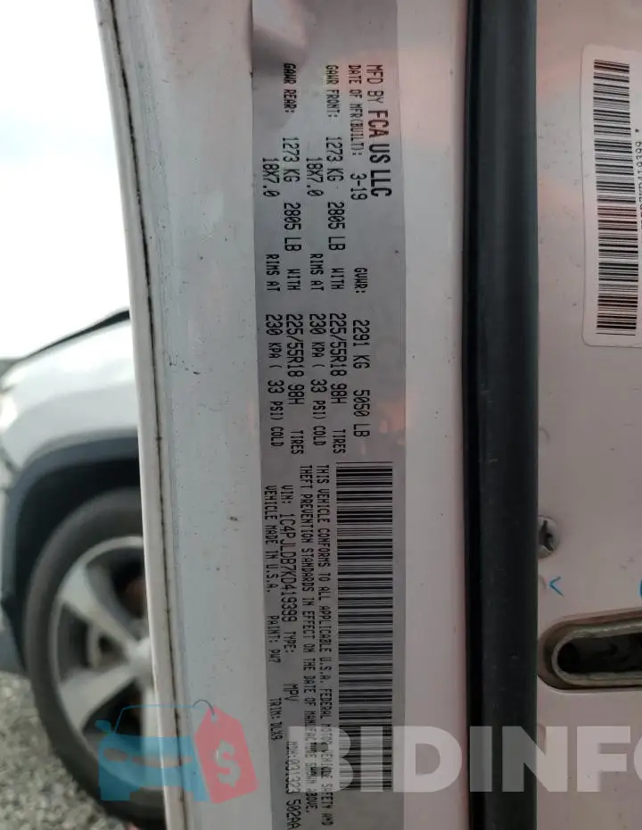 1C4PJLDB7KD419399 Photo# 13