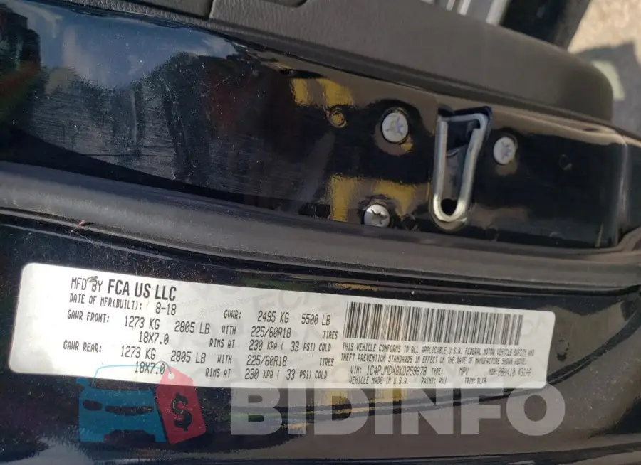 1C4PJMDX8KD259678 Photo# 13
