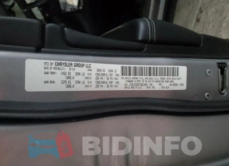 1C4RJFBG3FC681845 Photo# 12