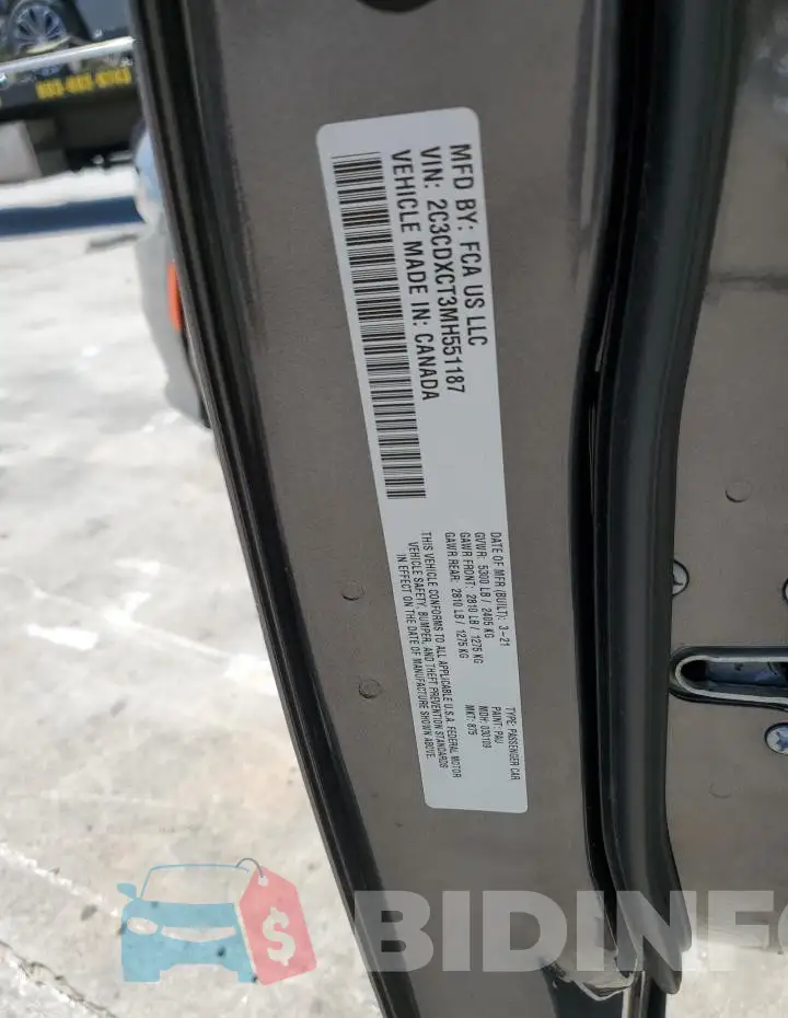 2C3CDXCT3MH551187 Photo# 12