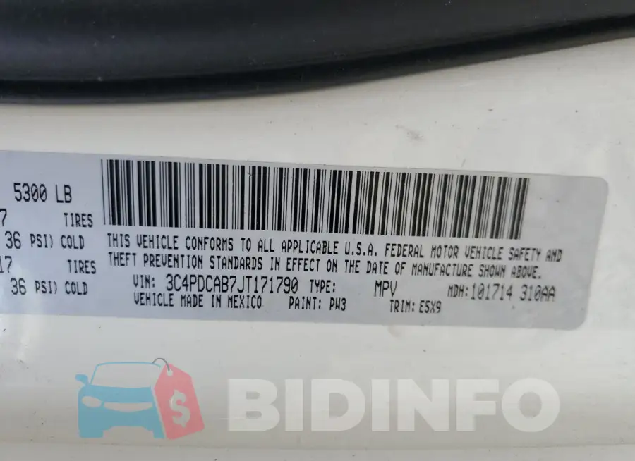 3C4PDCAB7JT171790 Photo# 12