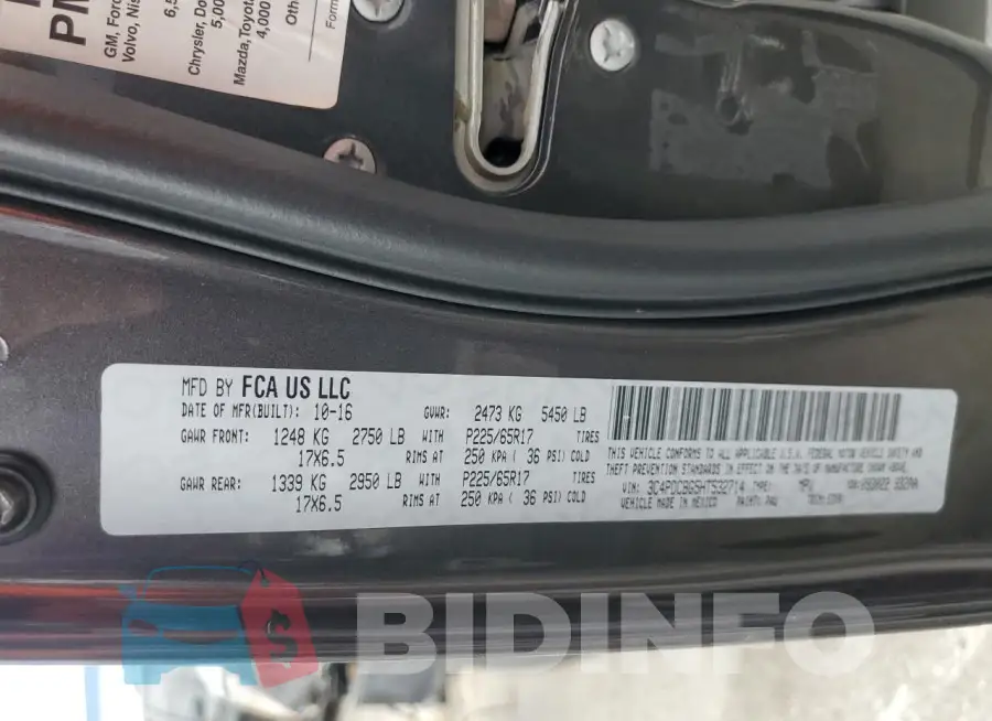 3C4PDCBG5HT532714 Photo# 11