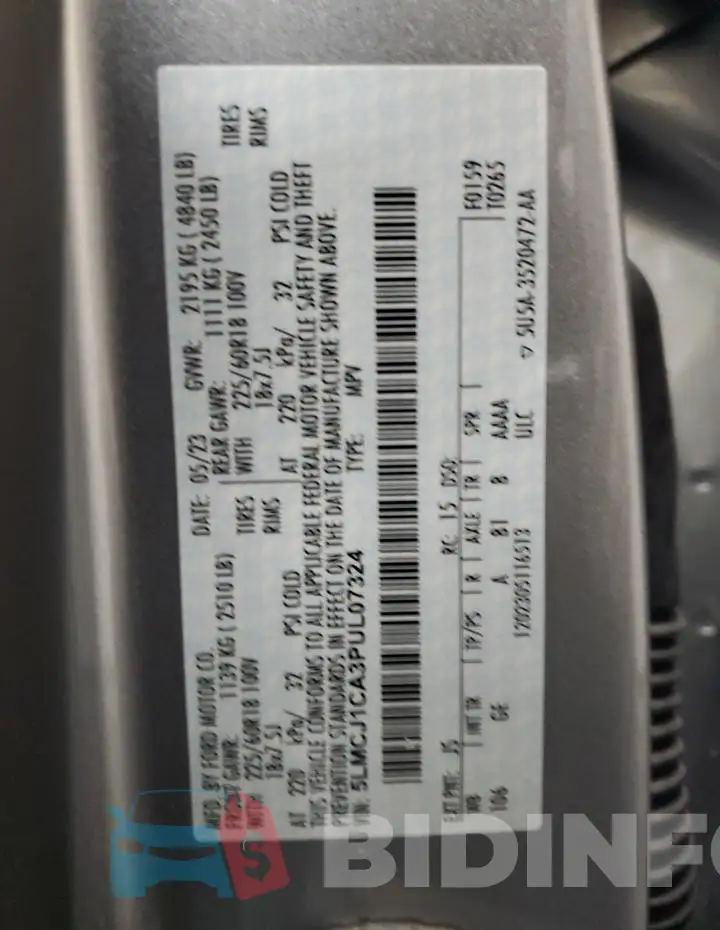 5LMCJ1CA3PUL07324 Photo# 13