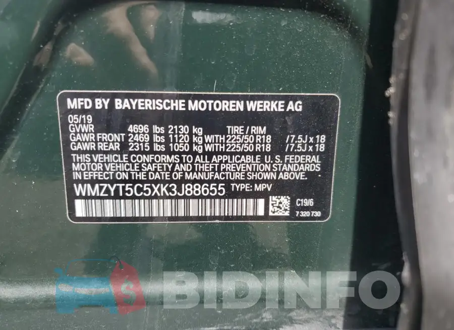WMZYT5C5XK3J88655 Photo# 13