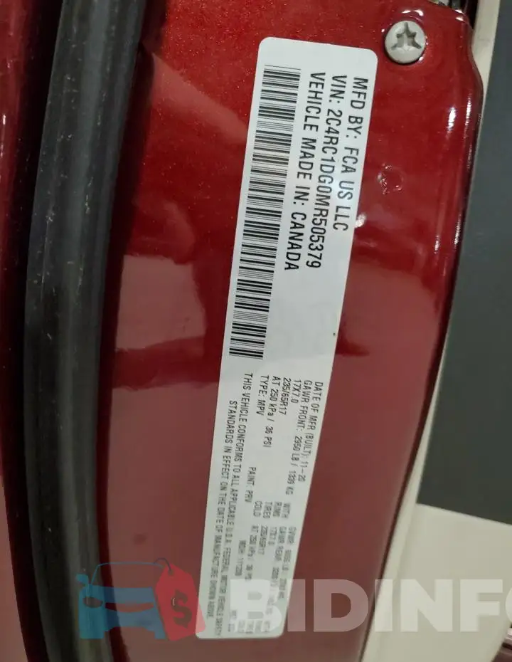 2C4RC1DG0MR505379 Photo# 13