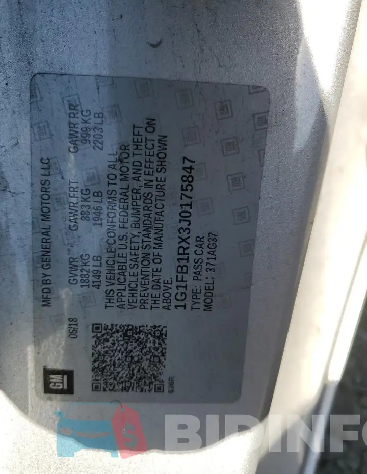 1G1FB1RX3J0175847 Photo# 12