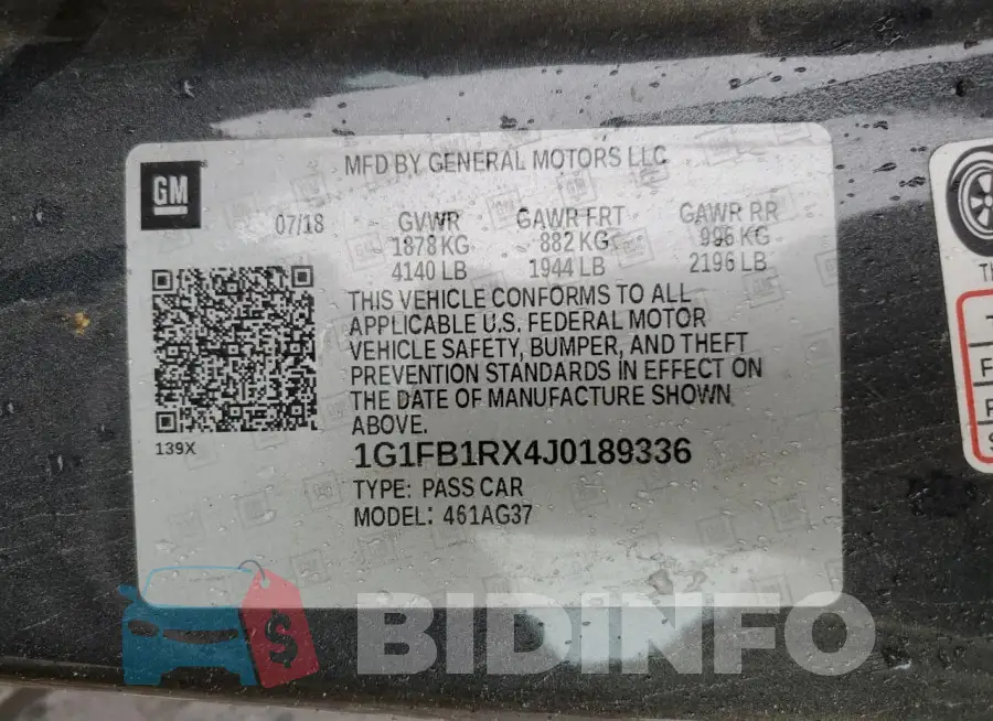 1G1FB1RX4J0189336 Photo# 12