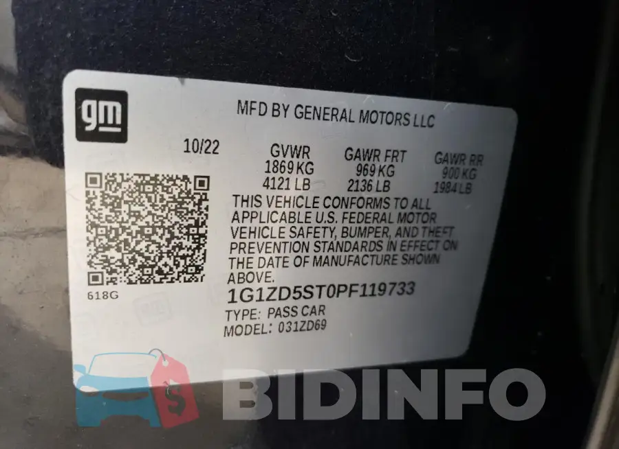 1G1ZD5ST0PF119733 Photo# 12