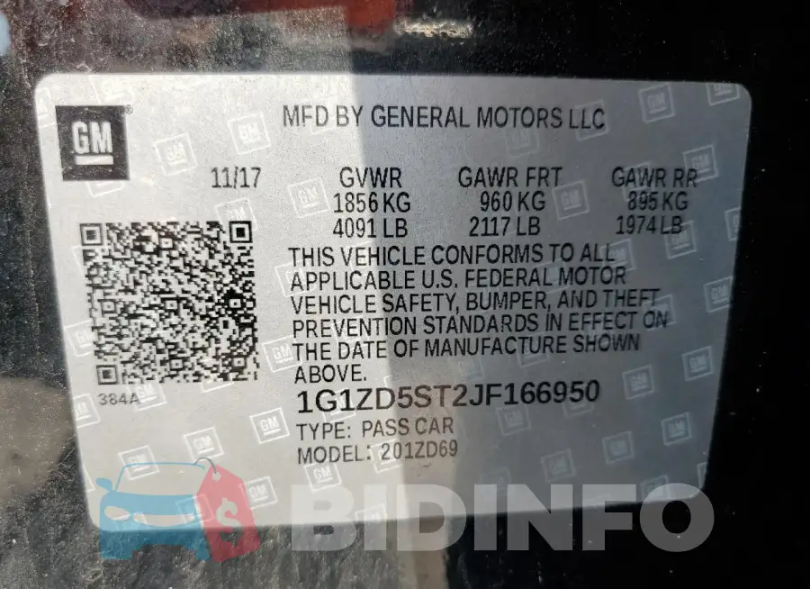 1G1ZD5ST2JF166950 Photo# 12