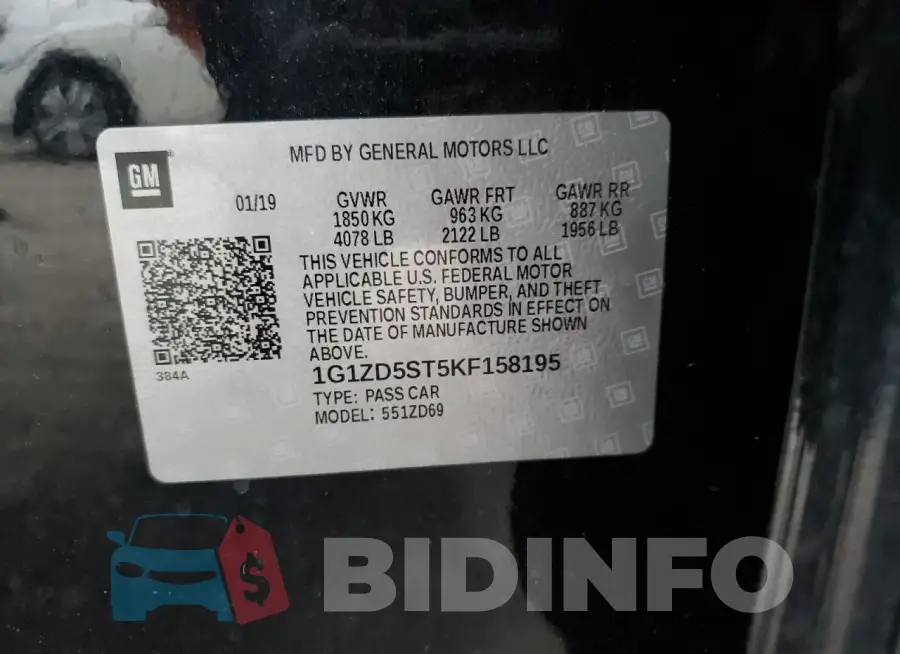 1G1ZD5ST5KF158195 Photo# 12