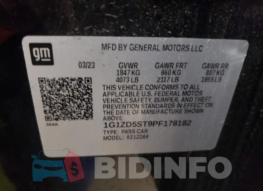 1G1ZD5ST9PF178182 Photo# 12
