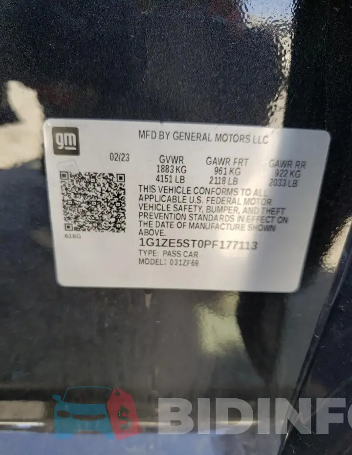 1G1ZE5ST0PF177113 Photo# 12