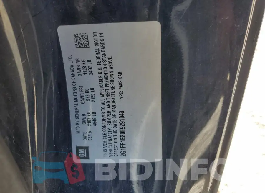 2G1FF1E30F9291043 Photo# 12