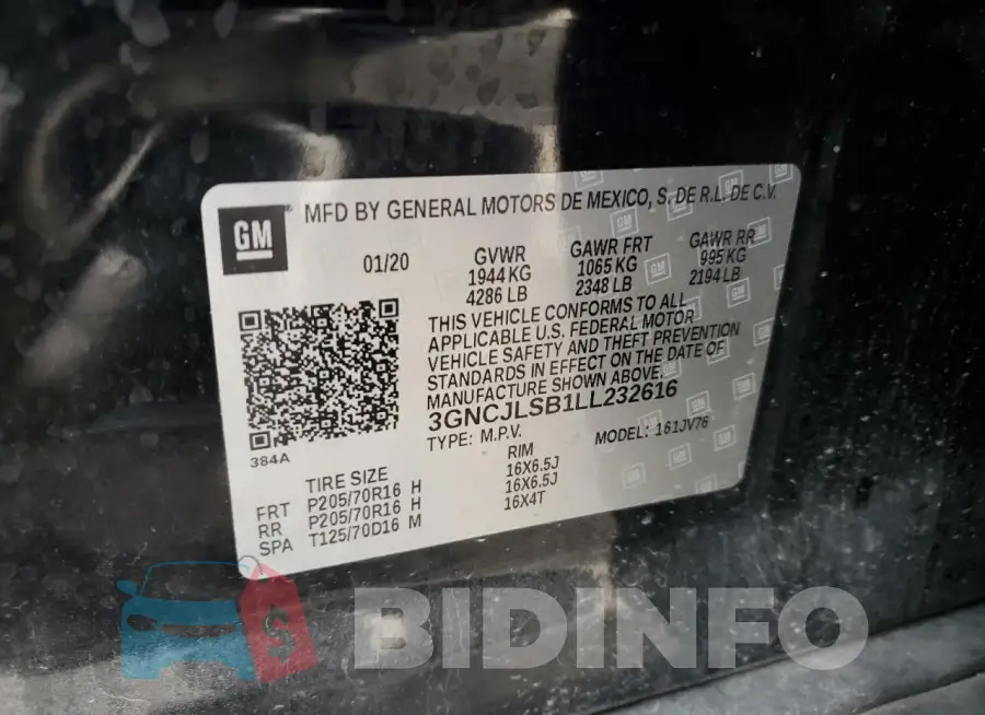 3GNCJLSB1LL232616 Photo# 12