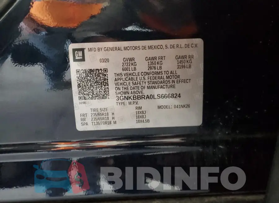 3GNKBBRA0LS666824 Photo# 13