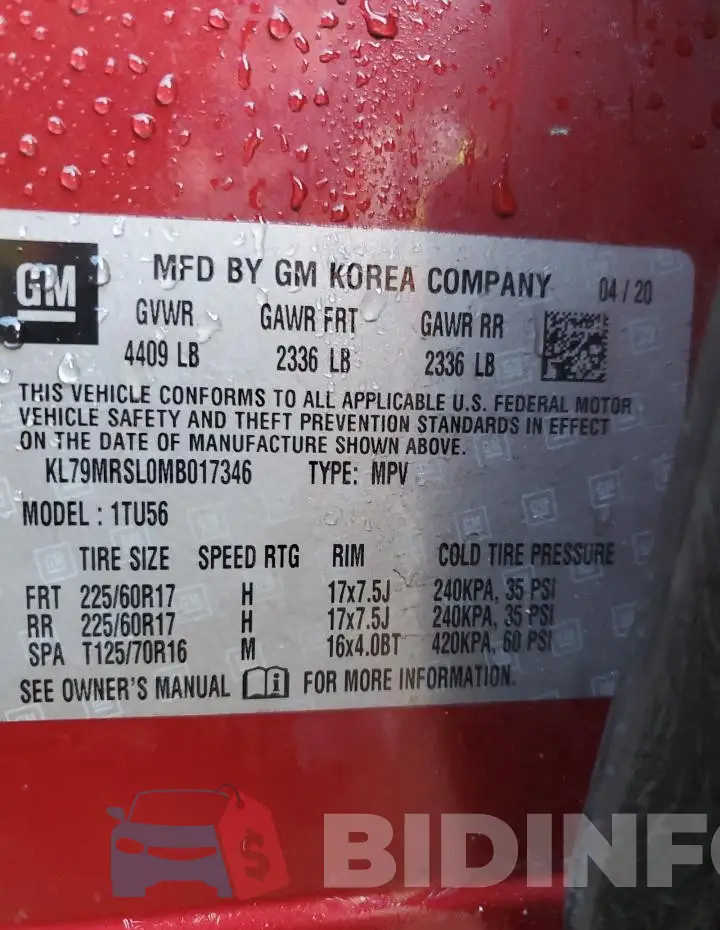 KL79MRSL0MB017346 Photo# 14