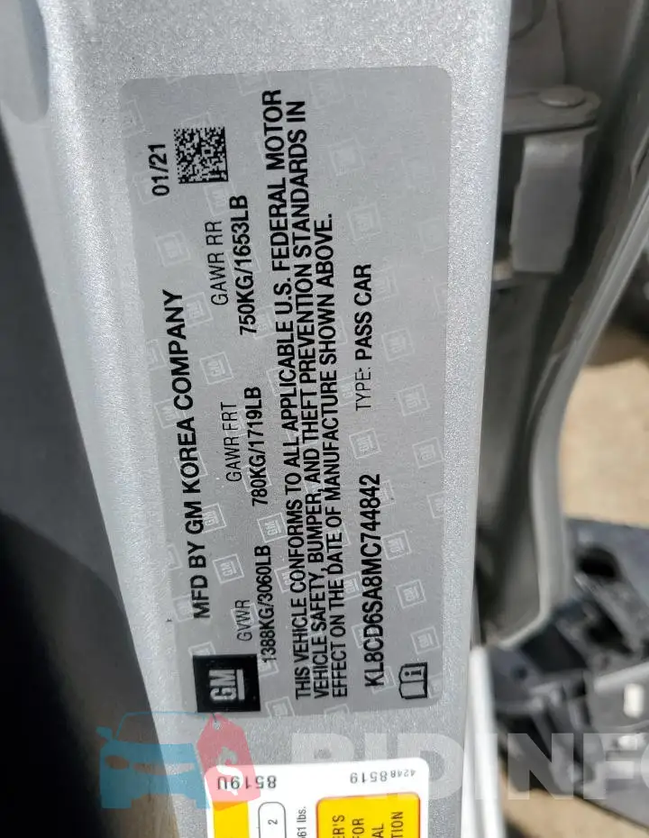 KL8CD6SA8MC744842 Photo# 13