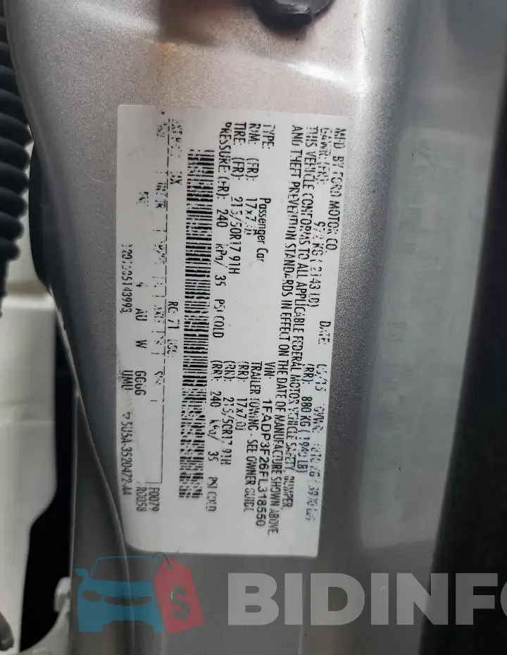 1FADP3F26FL318550 Photo# 12